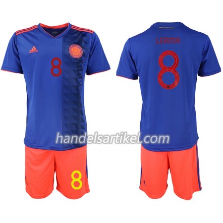 Kolumbien LERMA 8 Kinder Auswärts Trikotsatz Copa América 2019 Kurzarm (+ Kurze Hosen)